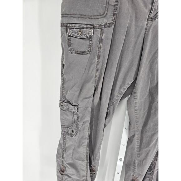 Vtg Sonoma Life + Style Womens Sz 16 Cargo Pants Light Gray Straight Leg - Picture 2 of 5